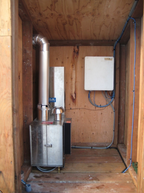 The Thermal Electric Generator and equipment locker. The Thermal Electric Generator and equipment locker on Sedanka Island.